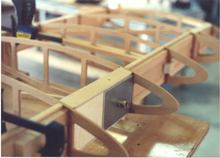 Leading edge with routed ribs. Not Yellow Bird.